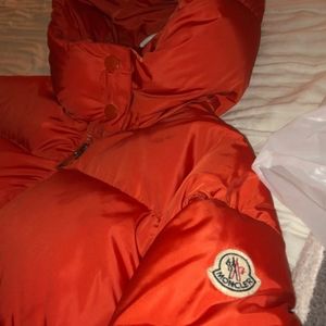 Dark orange size 0 womans moncler